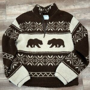 Brown bear fleece